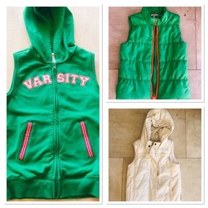 Three girls vests sizes 5-7